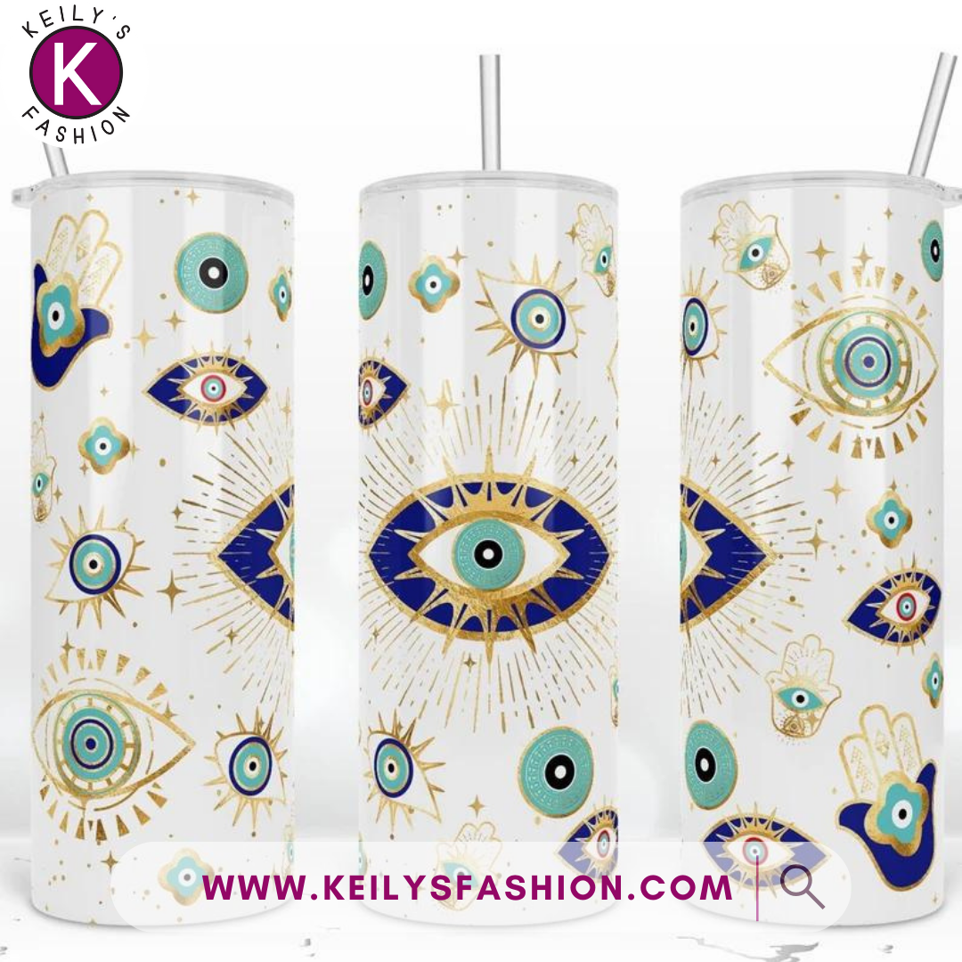 VASO GOLD EVIL EYE