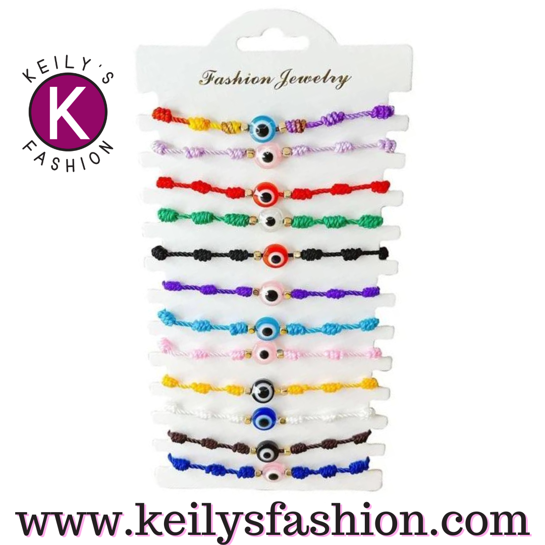 BRAZALETE OJITOS COLORIDOS