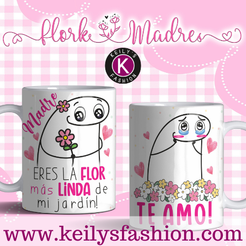 TAZAS FLORK MADRES