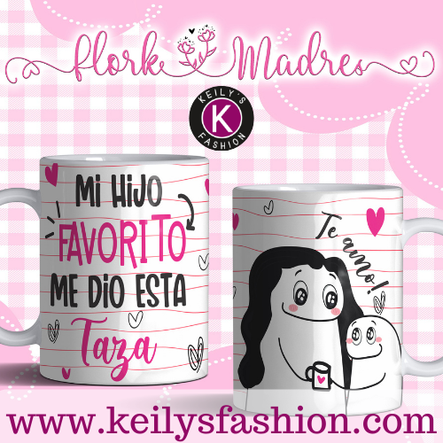 TAZAS FLORK MADRES