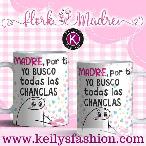 TAZAS FLORK MADRES